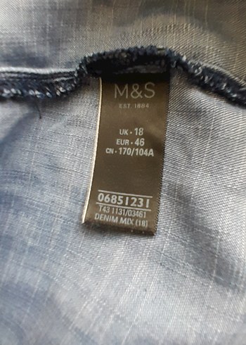 Nakışlı Mavi Kadın Denim bluz - Görsel 6