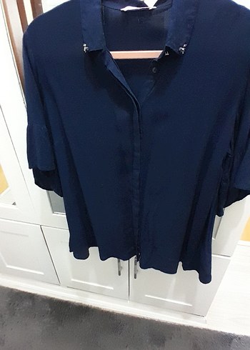 Buyuk beden Kadın Gömlek - Görsel 2