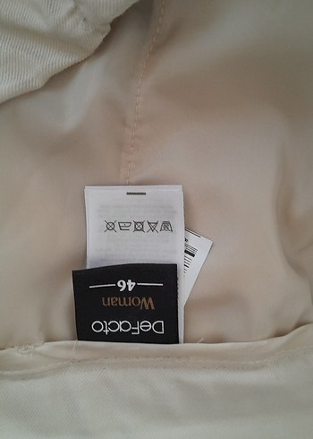 Bej Keten Yüksek Bel Rahat Kesim Şort - Görsel 7