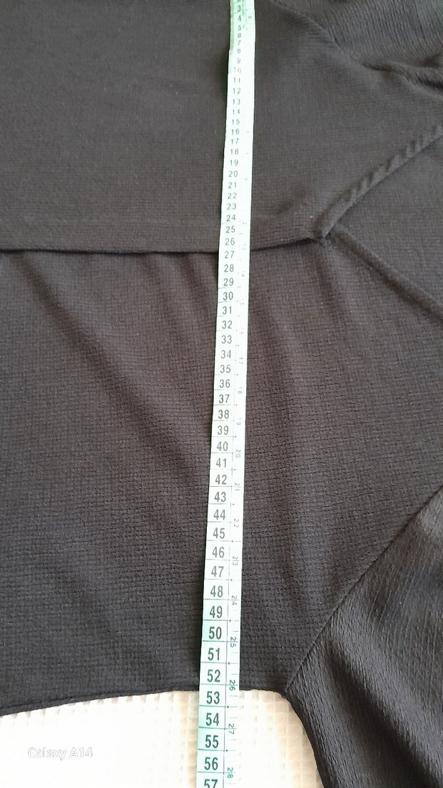 Siyah V Yaka Uzun Kollu Kadın Bluz - Görsel 4