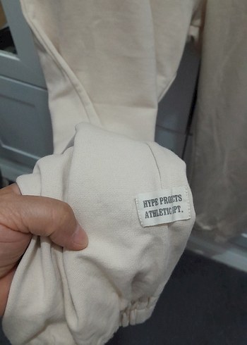 Bej Rahat Kesim Kadın Eşofman Altı - Görsel 5