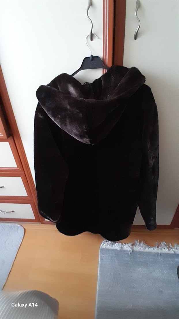 Büyük beden kapusonlu peluskurk - Görsel 3