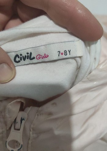 Kız Çocuk Parlak Pembe Kapüşonlu Yağmurluk - Görsel 2