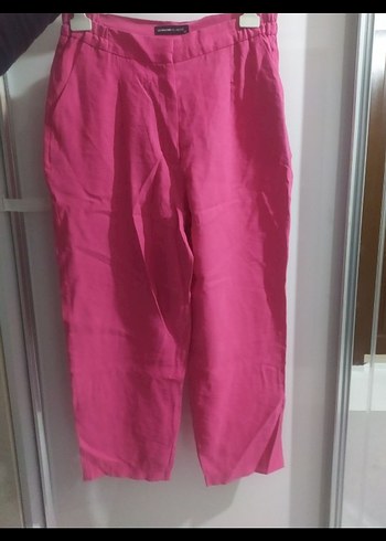 LC Waikiki Kadın Pembe Keten Ofis Takım