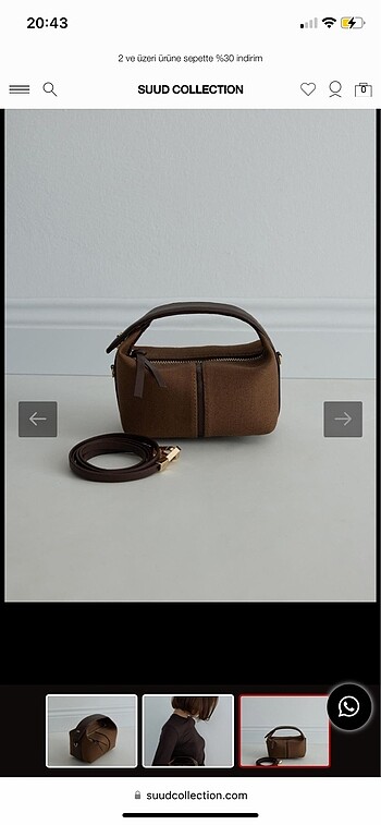 Suud Collection Suud kahve archi bonbon bag