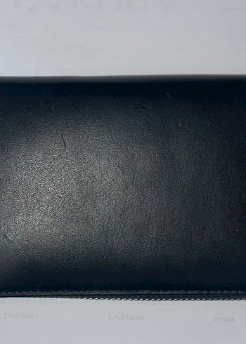 Vakko Siyah Deri Fermuarlı Kadın Cüzdan - Görsel 2