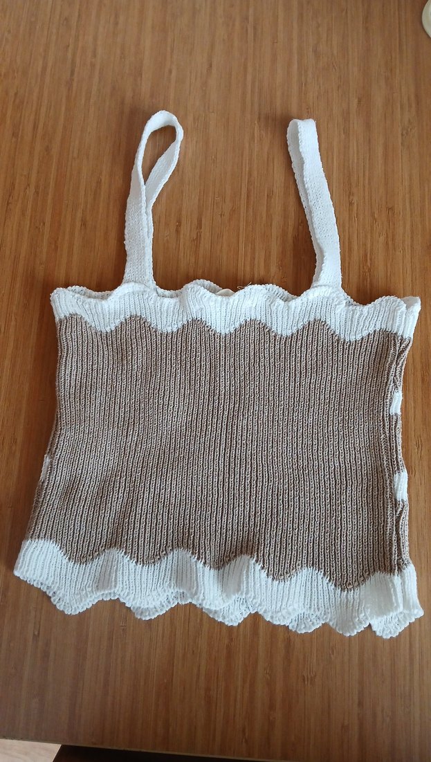 Bej Örgü crop - Görsel 2