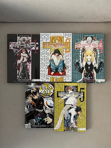 Death note 1,2,4 ve 5. Mangalar + Hediye