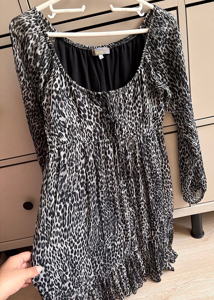 Leopar elbise - Görsel 2