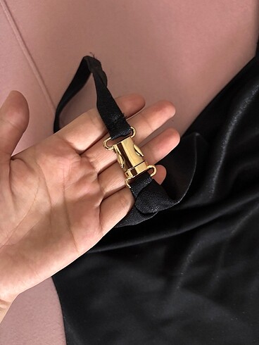 Simli siyah gece elbisesi - Görsel 4