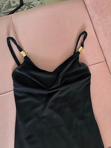 Simli siyah gece elbisesi - Görsel 3