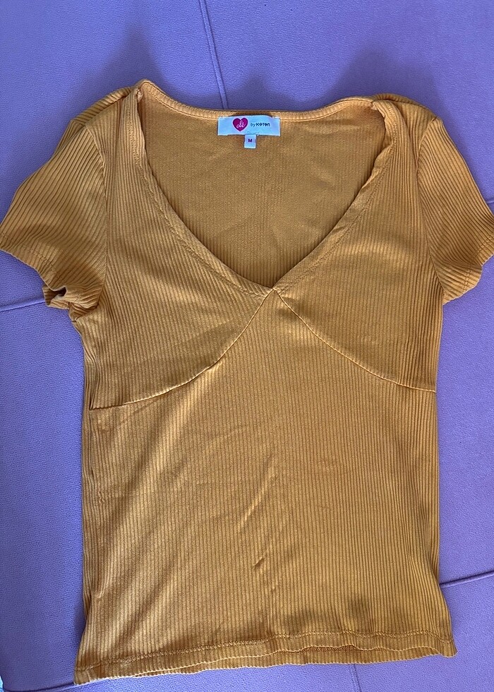 V yaka bluz - Görsel 3