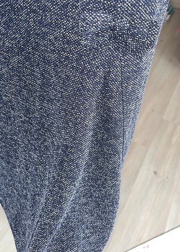 44 Beden gri Renk Lacivert Midi Elbise