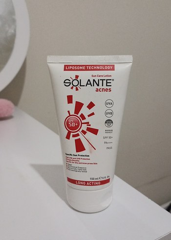 Solante Acnes SPF 50+ Güneş Koruyucu Losyon