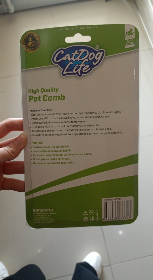 Kırmızı Tüy Bakım Tarağı - Görsel 2