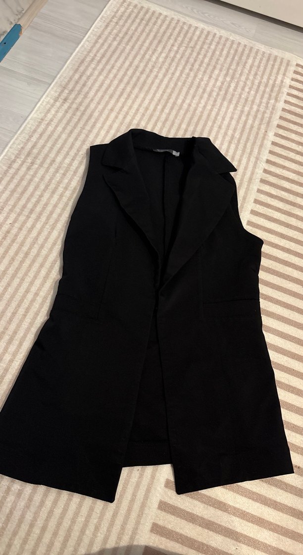 Siyah Kadın Yelek - Görsel 3