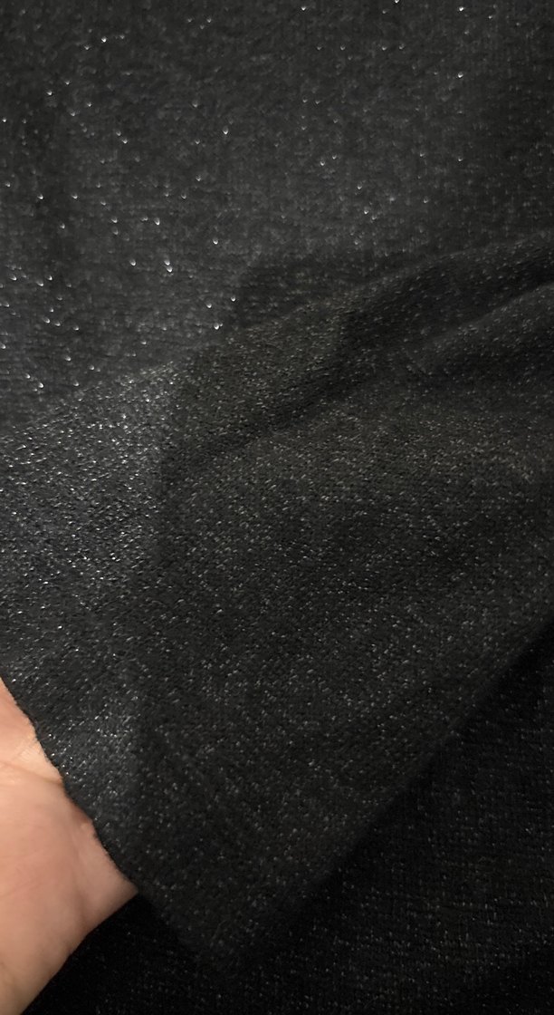 Kadın Siyah Salaş simli Uzun Kollu Triko - Görsel 4