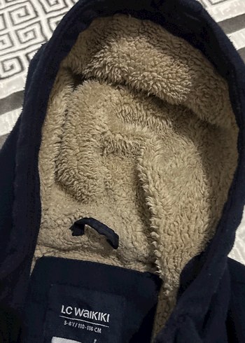 Erkek Çocuk 5-6 yaş Lacivert Düğmeli kaşe  Kaban - Görsel 3