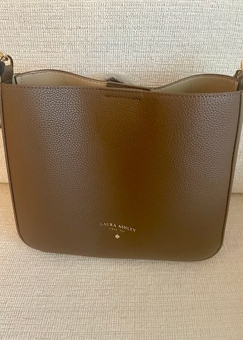 Beden Laura Ashley Zincir Detaylı Kahverengi Suni Deri Çanta