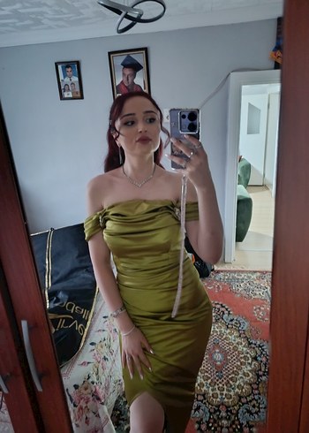 Abiye Drapeli Straplez Elbise