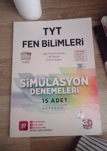 3D yayınları TYT Fen Bilimleri Simülasyon Denemeleri
