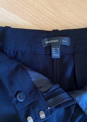 34 Beden siyah Renk Siyah Kadın Kumaş Pantolon mango
