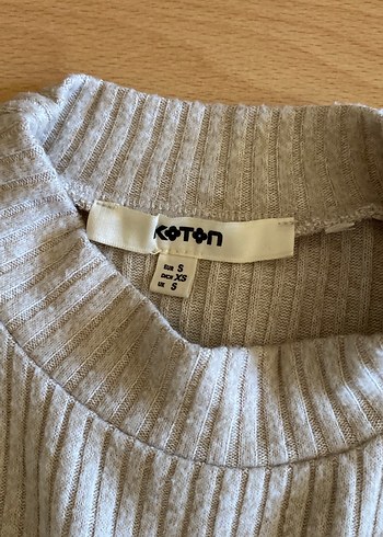 Koton Bej rengi triko elbise