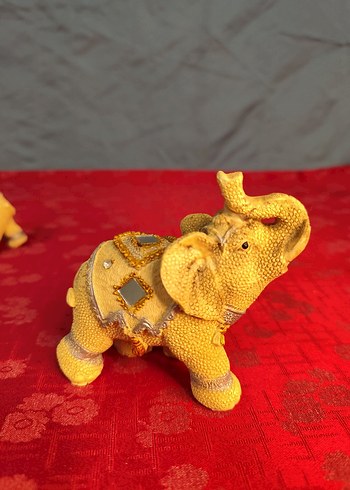 6'lı uğurlu dekoratif fil biblo - Görsel 13