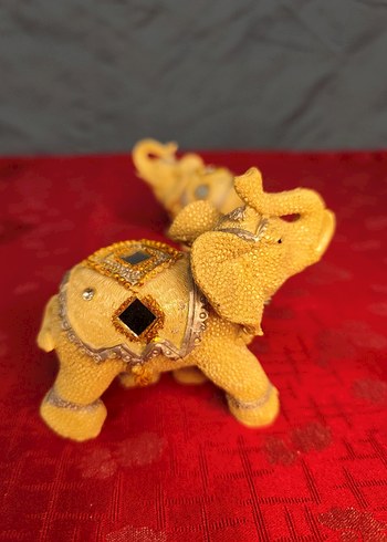 6'lı uğurlu dekoratif fil biblo - Görsel 10