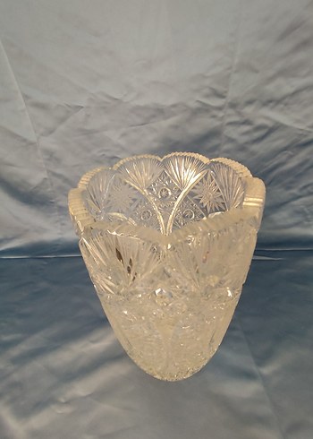 Kristal cam kesme full işlemeli vazo - Görsel 2