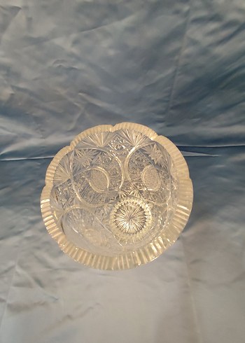 Kristal cam kesme full işlemeli vazo - Görsel 3