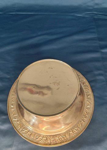 Gümüş Kaplama Geleneksel Ayaklı Tabak - Görsel 4