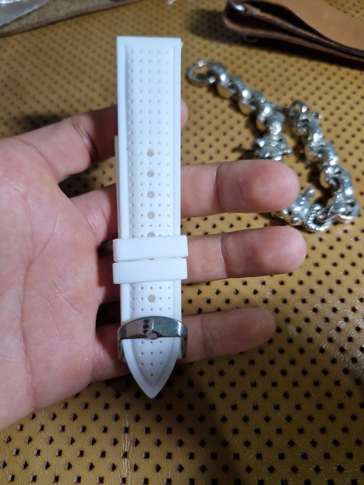 mavi ve beyaz silikon kordon - Görsel 4