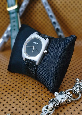 aykırı kasa Siyah Erkek Kol Saati - Görsel 2