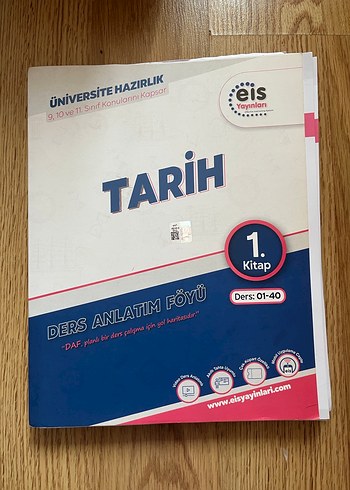 Eis Yayınları TYT Tarih Ders Anlatım Föyü