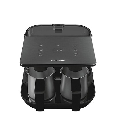 Grunding GRUNDIG TCM 7061 D İkili Çelik Türk Kahve Makinesi Siyah