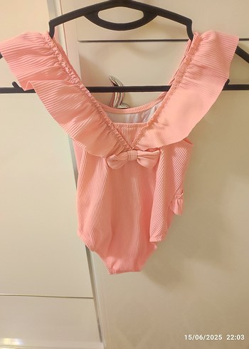 LC Waikiki Pembe Fırfırlı Kız Çocuk Mayo