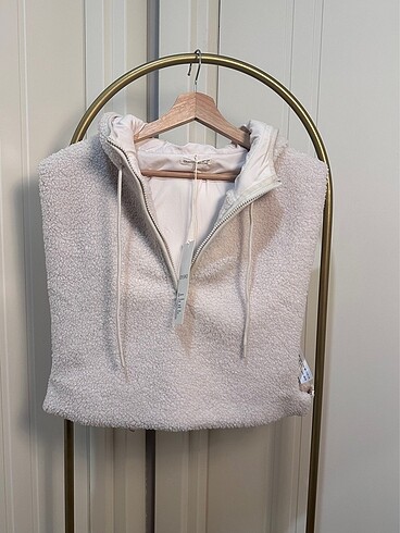 Oysho Peluş Doku Oversize Kapüşonlu Tarz