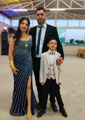 lacivert gümüş pırıltılı Elbise