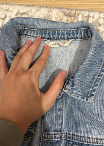 LC Waikiki Düğmeli mavi Kadın Denim Ceket