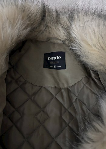 Gri Kürklü  Kadın mont - Görsel 3