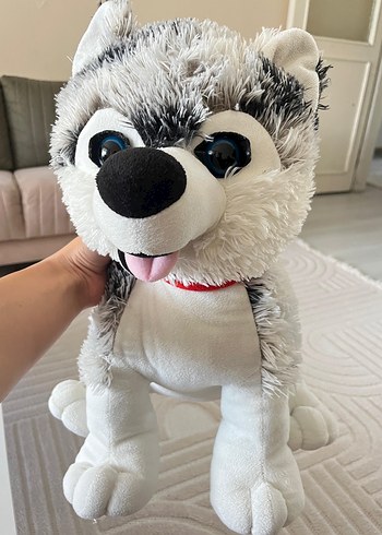 Gri Peluş Köpek Oyuncak - Görsel 3