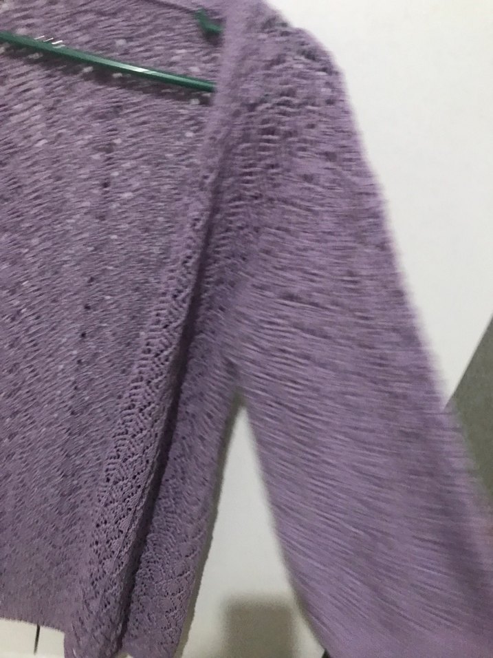 Lila Örme Yelek - Görsel 3