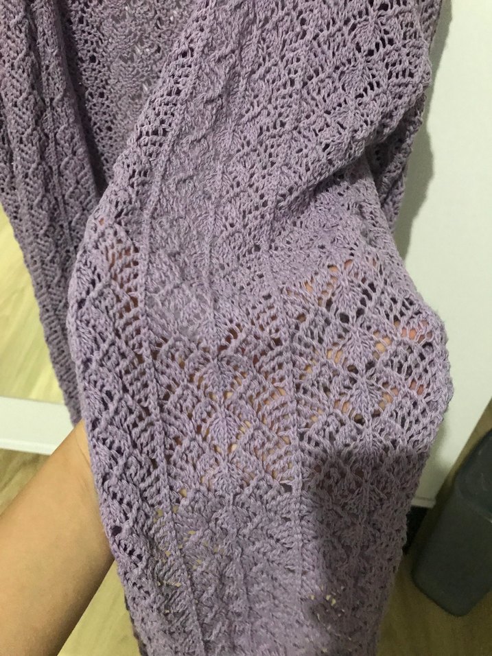 Lila Örme Yelek - Görsel 4