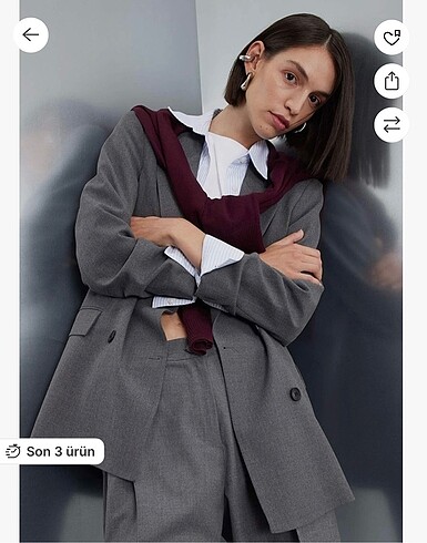 Defacto kravuze blazer ceket