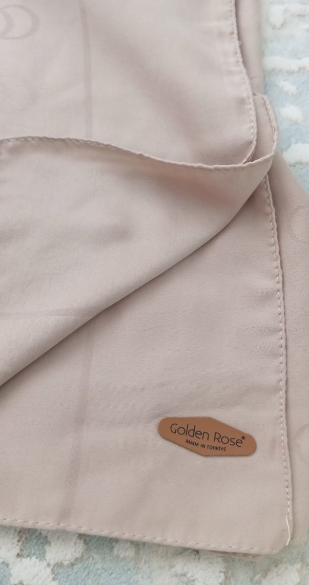 Bej Kadın İpek Görünümlü Şal - Görsel 2