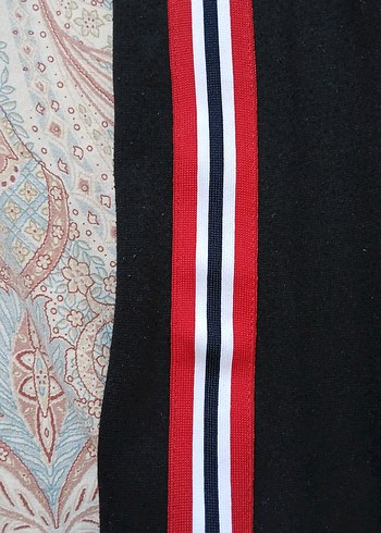 Defacto American Vintage 2000s Defacto Şeritli Omzu Açık Siyah Bluz