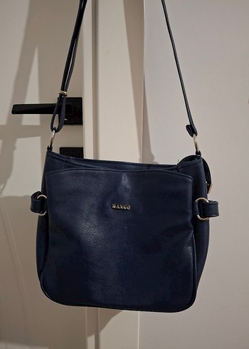 American Vintage Mango Lacivert Deri Kadın Çanta