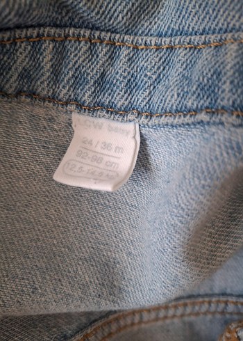 24-36 Ay Beden LCW Mavi Kız Denim Ceket, Düğmeli, Rahat Kesim