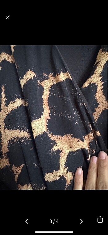 xxl Beden Leopar elbise